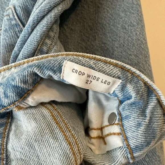 PacSun Light Blue Wide Leg Denim Pants - Picture 4 of 6